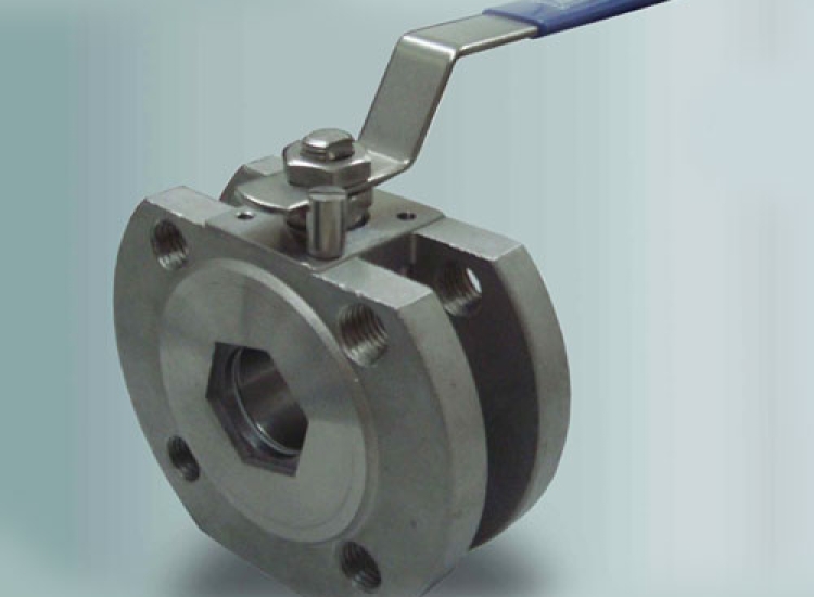 Van bi nối bích wafer SS304 1pc PN16 FE/SS304 1pc Wafer Flanged Ball Valve PN16 FE