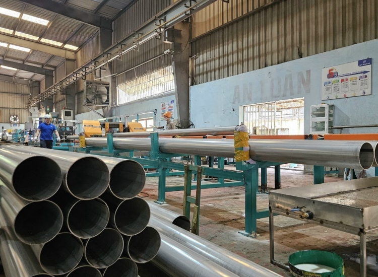 ỐNG HÀN INOX CÔNG NGHIỆP 201 TIÊU CHUẨN A778/A312/JIS G3459/DIN