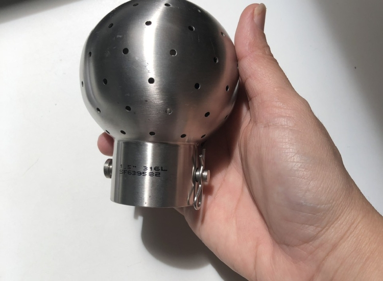 QUẢ CẦU CIP CỐ ĐỊNH INOX 316, QUẢ CẦU CỐ ĐỊNH