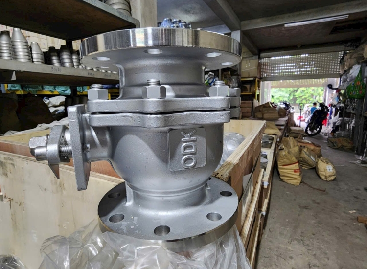 Van cầu inox nối bích Kitz UCB