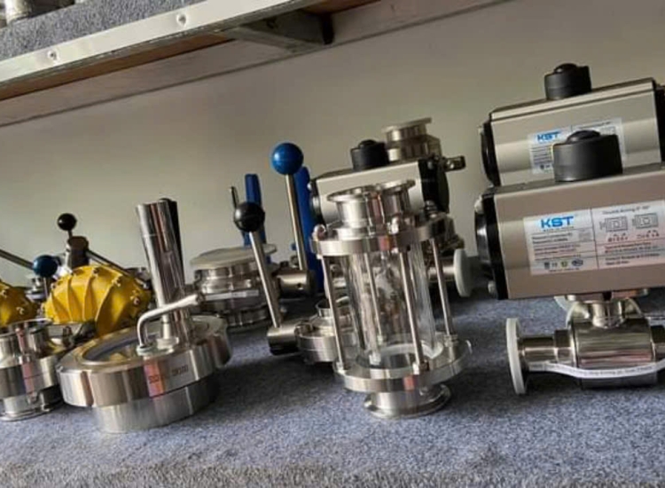 Van vi sinh điều khiển điện, Van bi vi sinh điều khiển điện