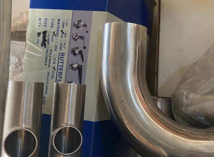 Van màng chữ U  kết nối clamp/316L van màng chữ U nối clamp/ Sanitary Manual U-Type Diaphragm Valve